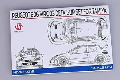Kit Tamiya Peugeot 206 WRC 1/24 + set di incisione Hobby Design 206 WRC... - Immagine 1 di 4