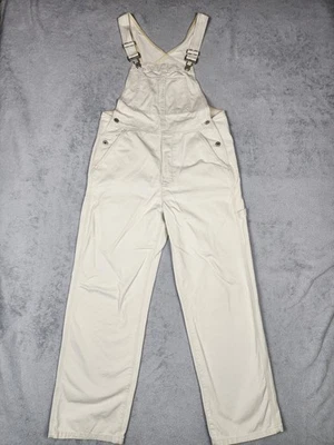 Vintage y2k GAP Overalls Womens Small Beige Industrial Denim Carpenter Dungarees - Image 1 of 4