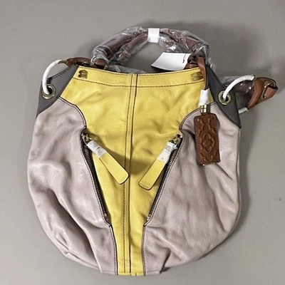 Bolso Bandolera Hobo OrYany Victoria Dove Bloques de Color Grano Guijarro Cuero Foto 1 de 4