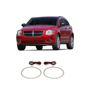 Bright White LED Headlight Halo Ring Kit for Dodge Caliber 07-12 - Picture 1 of 3
