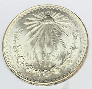 # C8571 MEXICO COIN, ONE PESO 1932 UNC. - Picture 1 of 2