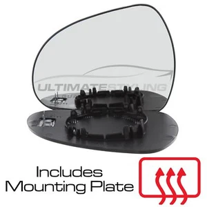 Wing Mirror Glass Peugeot 308 cc T7 2009-2015 Heated Convex Passenger Side Left - Picture 1 of 7