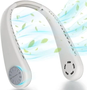 Portable Neck Fan, bladeless neck fan,for Indoor Outdoor Travelling,USB - Picture 1 of 13
