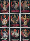 Star Wars Journey to the Force Awakens Heroes of Resistance 9 Card Chase Set