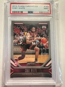 K45.615 - 2019-20 Panini Chronicles #193 Coby White / Playbook PSA 9 MINT - Bild 1 von 1