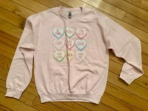 Pink Be Mine Hearts Damen-Sweatshirt Medium - Bild 1 von 6