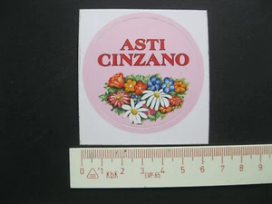 ASTI CINZANO Italien Italia Italy Sticker Aufkleber Werbung Reklame - Bild 1 von 1