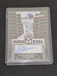 Béisbol 2024 Hoja Metal PJ Morlando Monumetal Negro Lava Automático 2/3 RARO - Imagen 1 de 2