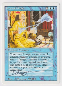 Signed Control Magic LP Revised Edition Artist Dameon Willich 1994 MTG Vintage! - Picture 1 of 2