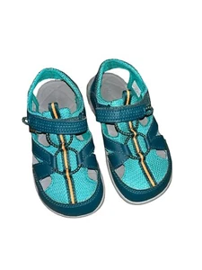 Columbia Techsun Wave Sandal Boys Shoes Water Shoe Teal Orange 13 EUC - Picture 1 of 8