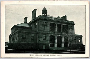 1913 High School Cedar Falls Iowa Historical Building Antique Posted Postcard - Picture 1 of 2