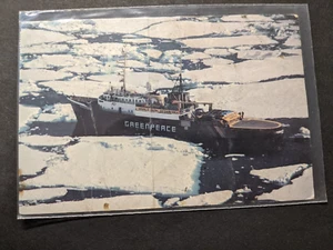 Ship MV GREENPEACE Naval Postcard 1989 PORIRUA, NEW ZEALAND - Picture 1 of 2
