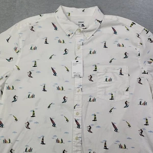 Sonoma Hemd Herren 3XLT weiß Windsurf Button Down Stretch die perfekte Länge Neu mit Etikett - Bild 1 von 10
