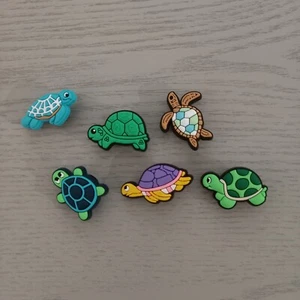 Cute Turtle Shoe Charms for Crocs Jibbitz 6pcs Gift AUS Free Postage - Picture 1 of 2