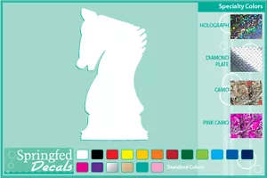 KNIGHT Chess Piece #1 cut vinyl decal car truck window sticker Chess Game - Picture 1 of 1