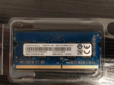 Ramaxel 4GB DDR4 2666 MHz SODIMM Laptop Memory RMSA3270ME86H9F-2666 - Image 1 of 2