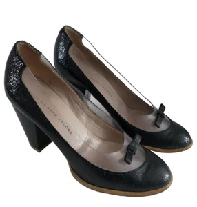 Marc By Marc Jacobs décolleté donna vernice fiocco punta tonda nere taglia 7 - Foto 1 di 12