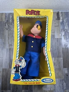 1979 POPEYE SAILOR MAN Soft Vinyl Doll In Original Unopened Uneeda Box - Picture 1 of 15