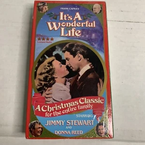 It's A Wonderful Life (vhs, 1990) Frank Capra’s Jimmy Stewart And Donna Reed New - Picture 1 of 4