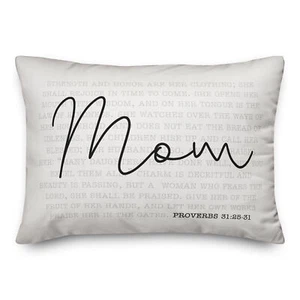 Creative Products Mom Proverbs Verse 20 x 14 Spun Poly Pillow - Picture 1 of 3
