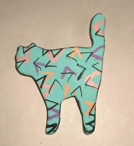 Einzigartige Katzenbrosche handgefertigte Nadel - Bild 1 von 5