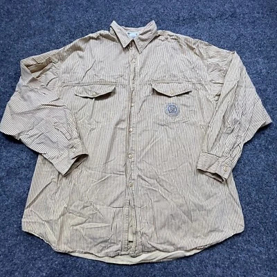 Camisa UnionBay De Colección Para Hombres XL Amarilla Algodón Abotonada Y2K Años 90 Academia Preppy Foto 1 de 4