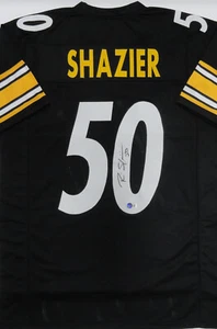 Steelers RYAN SHAZIER Signed Custom Replica Black Pittsburgh Jersey AUTO - BAS - Picture 1 of 3
