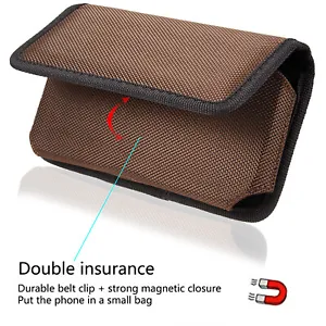 Handy Gürteltasche Schutzhüll Magnet Case Bag für Samsung Galaxy Apple HuaWei DE