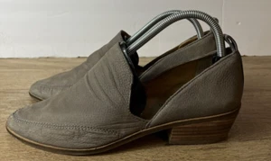 Lucky Brand Womens Size 8.5 M Gray Mules Heeled Loafers - Picture 1 of 7
