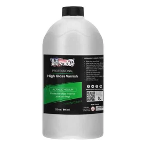 U.S. Art Supply Professional Gloss Varnish - 32 Ounce - Picture 1 of 5