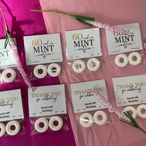 DIY Personalisierte Party Gastgeschenk Alter in neuwertigem Zustand x10 - Bild 1 von 3