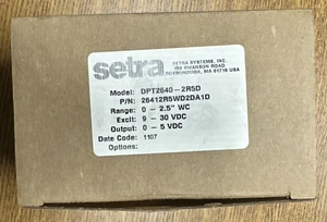 SETRA DPT2640-25RD LOW DIFFERENTIAL PRESSURE TRANSDUCER 2.5" WC *NEW IN BOX* - Picture 1 of 6