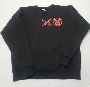 Band Hanes Ultimate Cotton Sweatshirt Pullover Crewneck Size M Black - Picture 1 of 7