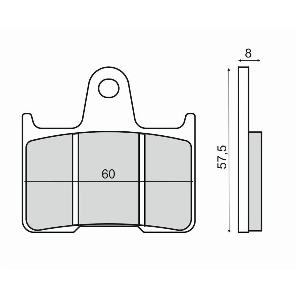 pastiglie freno POSTERIORI HARLEY DAVIDSON XL V SEVENTY TWO 1200	2014 2015 2016 Foto 1 de 1