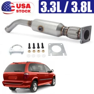 Exhaust Catalytic Converter with Flex Pipe For Dodge Grand Caravan 3.3L / 3.8L - Foto 1 di 12