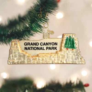 Grand Canyon National Park Old World Personalized Glass Christmas Ornament - Bild 1 von 1