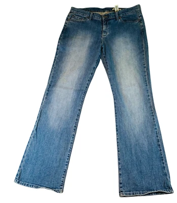 Pantalones de mezclilla vintage Stamp 10 para mujer 14 azul lavado medio CA 16396 corte bota Foto 1 de 4