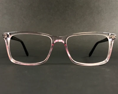 Monturas de gafas Perry Ellis PE376-2 transparente rosa negro rectángulo 52-16-140 Foto 1 de 4