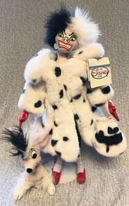 101 102 Dálmatas Villano CRUELLA DE VIL 18" Muñeca de Peluche MWT y Esponjosa Perro de 6" - Imagen 1 de 3