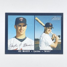 2003 Bowman Heritage Facsimile Signature Joe Mauer #169 Minnesota Twins