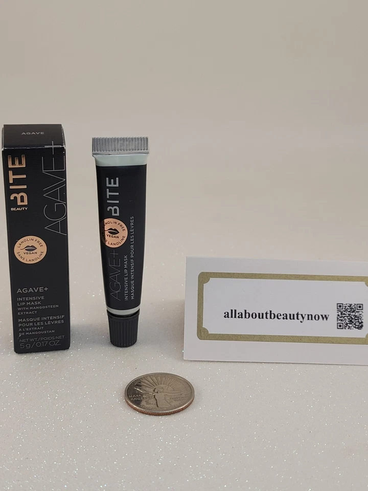 BITE Beauty Agave+ Mascarilla Labial Intensiva 0.17 OZ Tamaño de Viaje SELLADA NUEVA En Caja  Foto 1 de 4