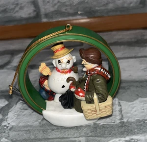 Vintage Norman Rockwell "Grandpa Snowman" Christmas Ornament - Picture 1 of 8