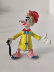 Vintage Heimo Walt Disney Gladstone Gander Vinyl PVC Mini Figure Yellow Jacket - Bild 1 von 7