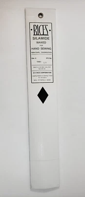 Rice's Waxed Silamide Skeins Hand Sewing Thread 675 Yds, Dark Green #44 Size A - Image 1 of 4