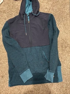 The North Face Damen Small Blau 1/4 Zip Kapuzenpullover Pullover Fleece Outdoor - Bild 1 von 7