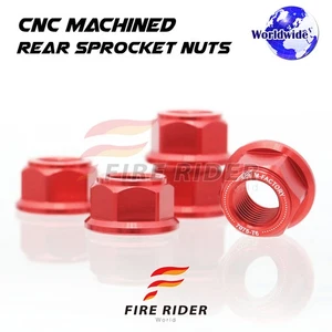 Red Rear Wheel Sprocket Nuts M12 For Honda VT750 DC Shadow 00 01 02 03 04 - Picture 1 of 3