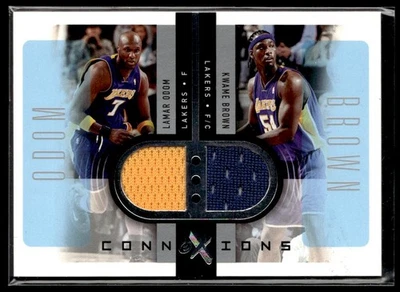 2006-07 E-X Lamar Odom / Kwame Brown X - ConnEXions #/199 HS — 第 1/2 张图片