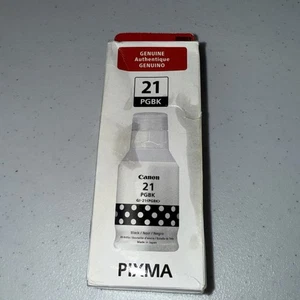 Canon Pixma 21 PGBK Tintenflasche, Schwarz Brandneu - Bild 1 von 6