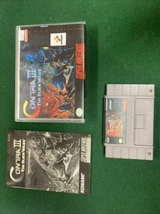 Contra 3 III: The Alien Wars - Super Nintendo SNES - aftermarket case - Picture 1 of 8