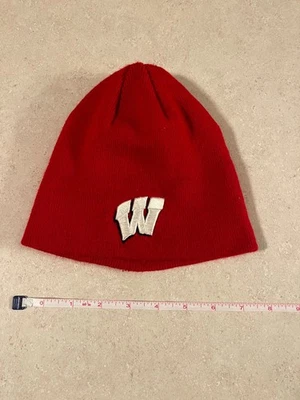 Top of the World NIÑOS/NIÑOS 3-7 Wisconsin BADGERS Tejido GANIE Gorra Gorra Foto 1 de 4